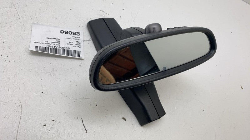 E11 026661 ⭕2014-2021 BMW i3 Front Windshield Interior Headliner Rear View Mirror Black OEM