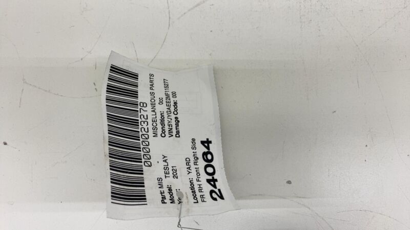1493783 01 C 2020-2023 Tesla Model Y MY Front Right 1st Row Seat Belt and Retractor Assembly