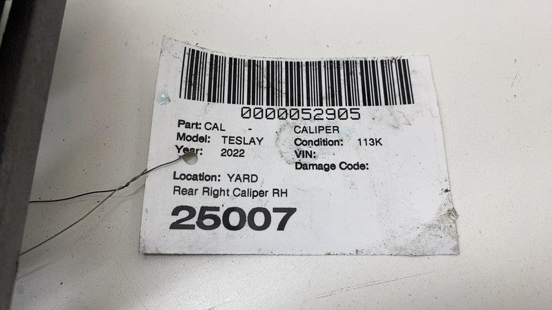 ⭕ 2020-2024 Tesla Model Y Rear Right Caliper + Brake Hose Line BASE 10