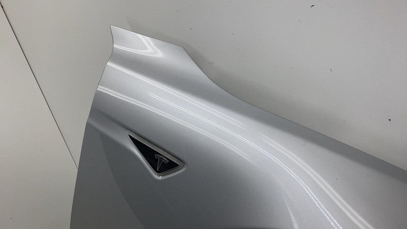 ⭕ 12-15 Tesla Model S Front Passenger Side Fender Shell Panel Right Silver PMSS