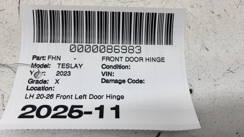 ⭕ 2020-2026 Tesla Model Y Front Driver Side Door Hinge Left LH Assy 14