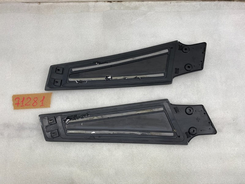 14942 ⭕ 2012-2015 Tesla Model S Left & Right Side B-Pillar Molding Applique Glass Trim
