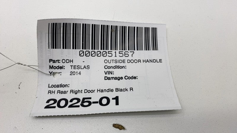 2012-2015 Tesla Model S MS Rear Passenger Side Exterior Door Handle Outer Right