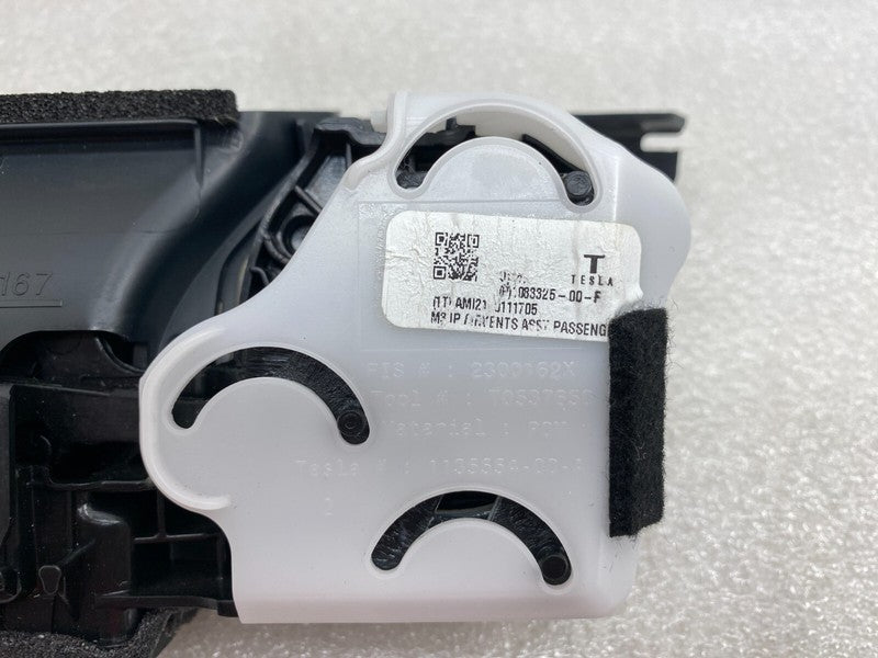 108332500F ⭕ 17-23 Model 3 Passenger Right Dashboard Heater AC Air Vent Duct 1083325-00-F