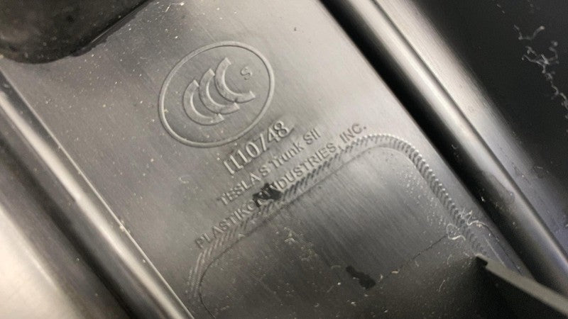 ⭕12-20 Model S Rear Trunk Latch Sill Scuff Plate Trim Cover Molding 10