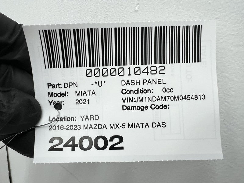 NA1P 60 400E 02 2016-2023 Mazda MX-5 Miata Dashboard Instrument Panel Dash Cover Black Assembly