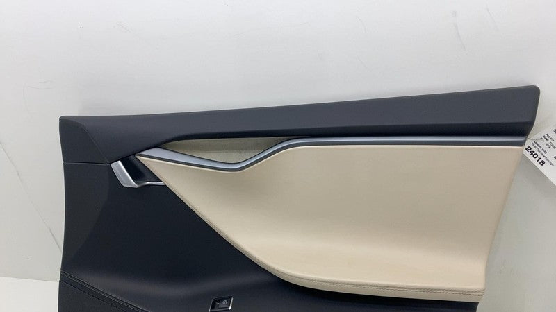 ⭕ 12-20 Model S Front Right Interior Door Panel Trim Card Cover RH 100