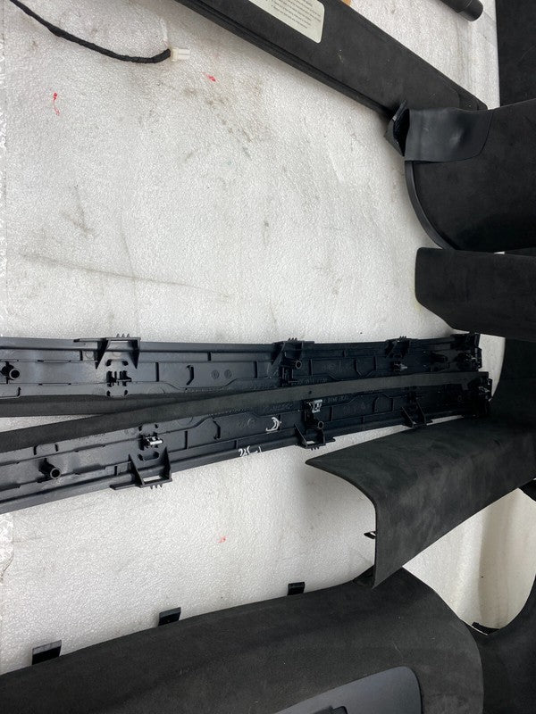 105154704C ⭕ 2016-2020 Tesla Model X SET of Ceiling Headliner Sun Visor Upper A + B Pillar