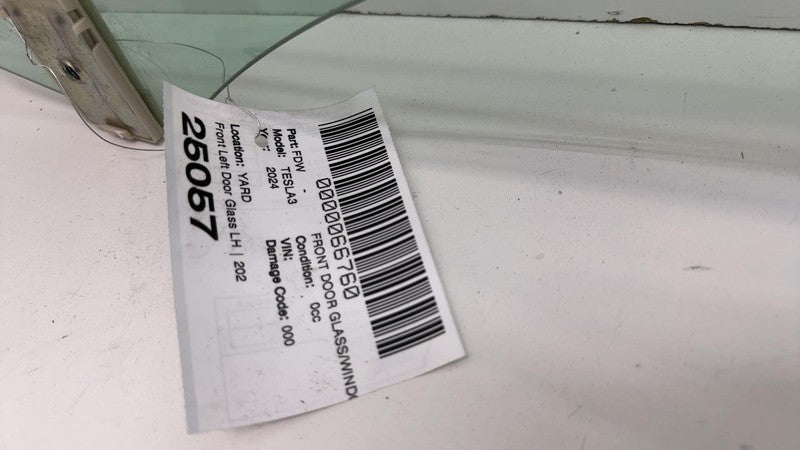 E4 43R-011846 ⭕ 24-25 Model 3 Front Driver Side Highland Door Window Glass Left LH Double Pane