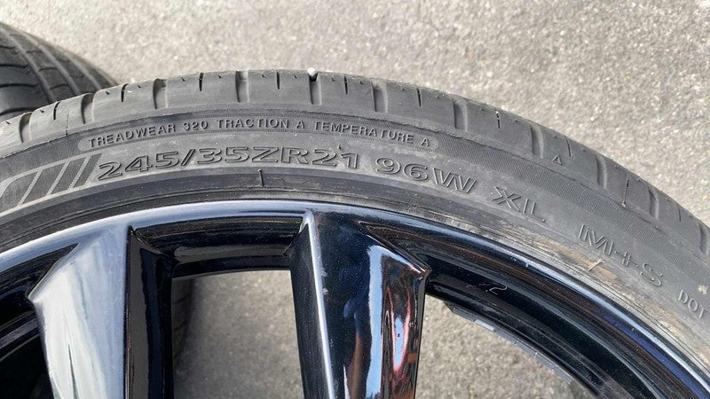 ⭕ 16-20 Model S Wheel Rim Front 21x9.0 Arachnid Rear 21x8.5 w/ Tire 24