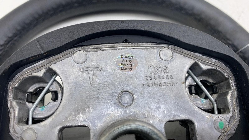 ⭕ 2020-2024 Tesla Model Y Steering Wheel Leather Black Heated OEM 1490