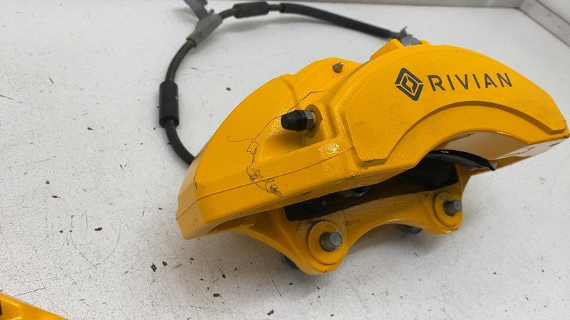 PT00000728 2022-2024 Rivian R1T R1S Adventure Set of 4 Front & Rear Brake Caliper Yellow