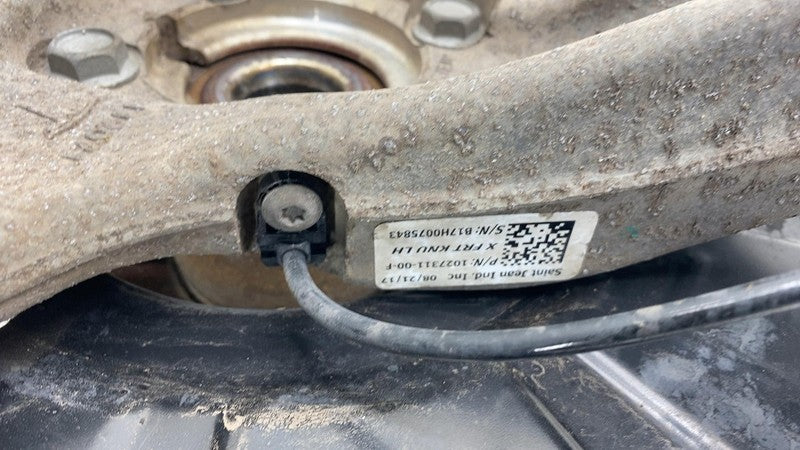 102731100F ⭕16-20 Model X Front Left Knee Knuckle w/ ABS Sensor & Rotor Shield 1027311-00-F