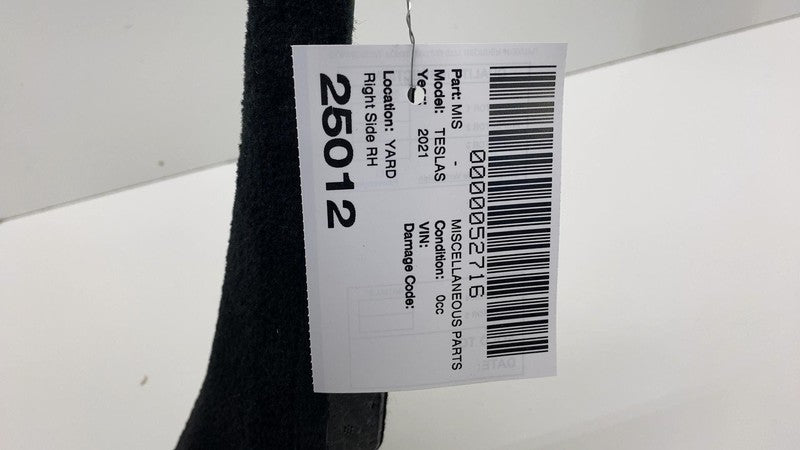 156607597B 2021 2022 2023 2024 Tesla Model S Passenger Right Lower A-Pillar Sill Plate Trim