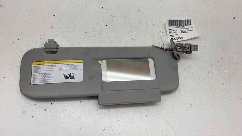 ⭕ 2017-2023 Tesla Model 3 Front Driver Side Windshield Sun Visor Sunvisor Left