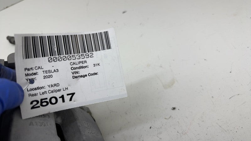 1044623-00-H ⭕ 2017-2025 Tesla Model 3 Rear Left Caliper w/ Brake Line Hose BASE 1044623-00-H