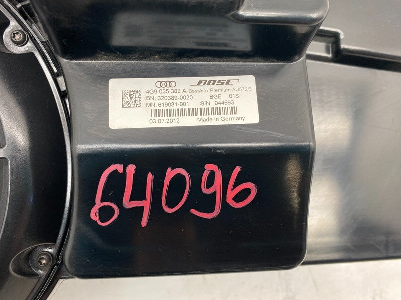 4G9 035 382 A ⭕ 2012-2017 Audi A7 Quattro Rear Trunk Speaker Subwoofer Assembly OEM 4G9035382A