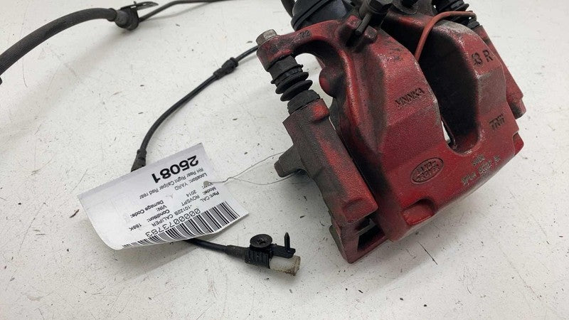 ⭕ 14-17 Range Rover Sport Rear Passenger Caliper Red w/ Brake Hose Line Right RH