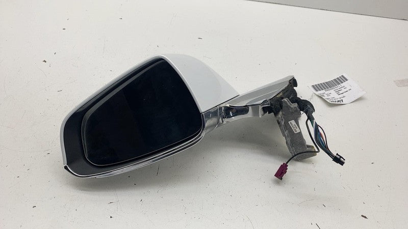 ⭕12-15 Tesla Model S Left Exterior Rear View Door Mirror White PPSW 60