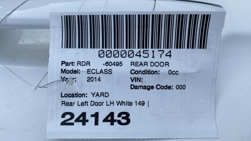 ⭕ 2010-2016 Mercedes-Benz E350 E400 Rear Driver Side Door Shell Panel