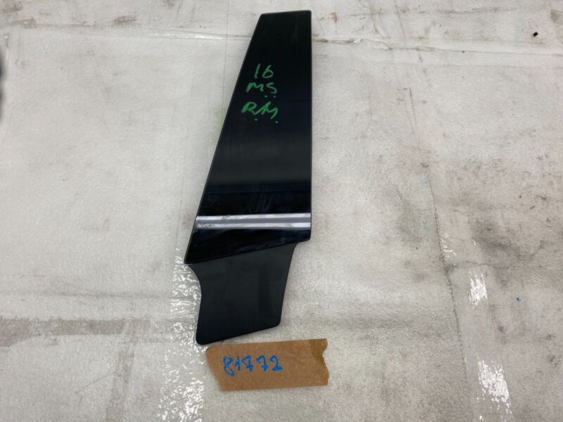 14942 2012-2015 Tesla Model S MS Driver Side B-Pillar Molding Applique Glass Trim Left