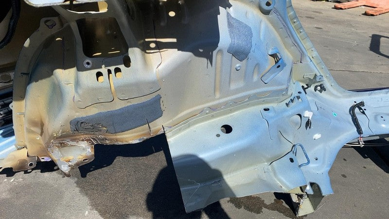 ⭕ 2017-2020 Tesla Model 3 Rear Left Quarter Panel Structural Frame Cut Blue PPSB