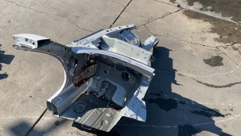 ⭕2008 Mazda MX-5 Miata Front Left Side Body Frame Horn Apron Rail Assembly White