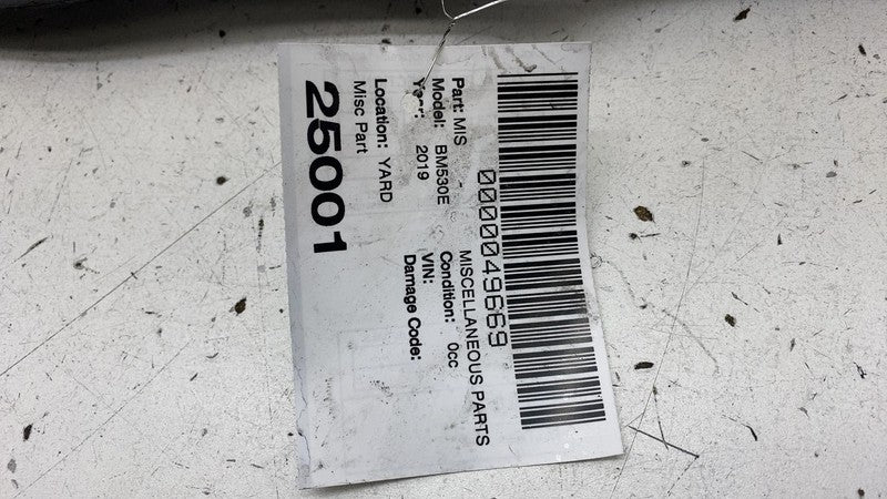 51717359257 2018-2020 BMW 530e Front Underhood Cowl Center Partition Upper Trim Panel Cover