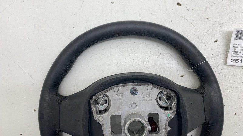 ⭕ 2020-2024 Tesla Model Y Steering Wheel Leather Black Heated OEM 1490