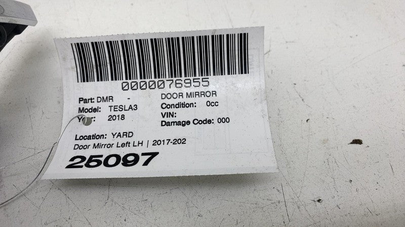 ⭕ 17-20 Tesla Model 3 Left Exterior Rear View Door Mirror Red PPMR 111