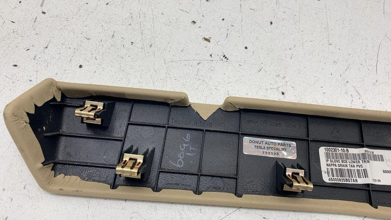 ⭕ 12-20 Model S X Lower Glove Box Compartment Trim Cover Dash Panel 10