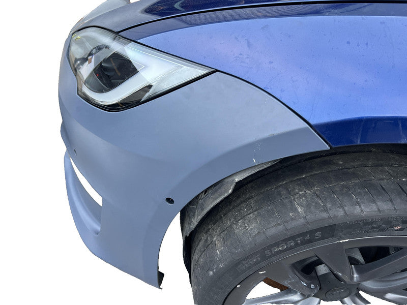 1750101S0D ⭕21-23 Tesla Model S Front Bumper Cover w/ Foglight Primed Assembly 1750101-S0-D