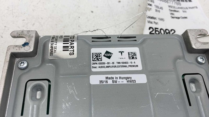 ⭕ 12-20 Tesla Model S MS External Amp Audio Sound System Amplifier 100