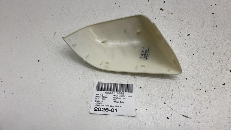 ⭕ 2017-2025 Tesla Model 3 Left Exterior Door Mirror Skull Cap Cover 10
