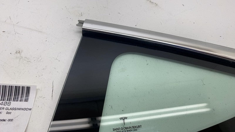 108070300G ⭕ 2017-2020 Tesla Model 3 Rear Left Quarter Fixed Window Glass LH 1080703-00-G