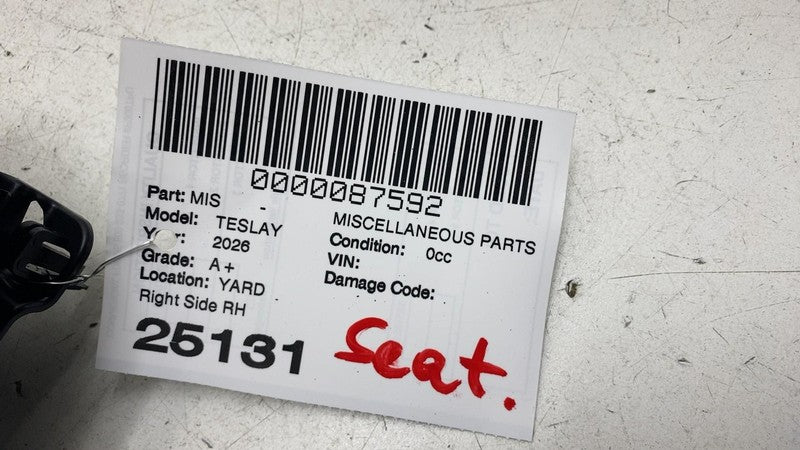 ⭕ 25-26 Model Y Front Passenger Seat Inner Trim Cover Panel Right 1618