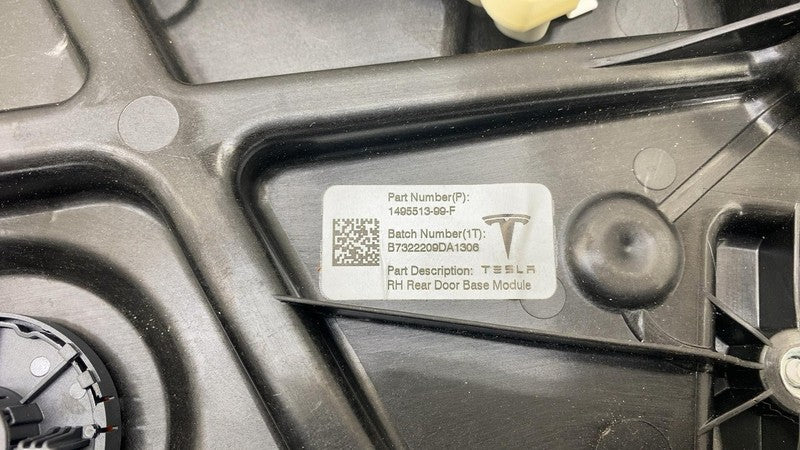 ⭕ 20-23 Tesla Model Y Rear Passenger Right Window Regulator & Motor 14