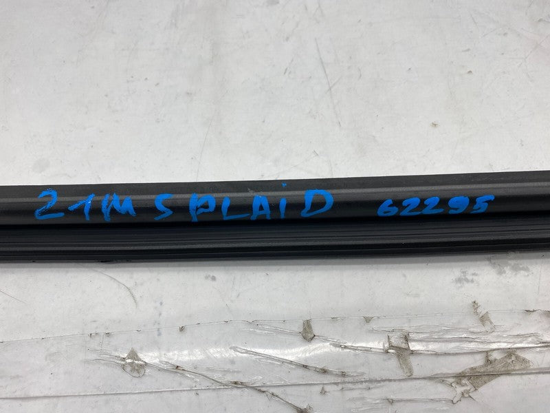 ⭕ 21-24 Tesla Model S Front Driver Side Door Window Inner Belt Rubber Seal Left