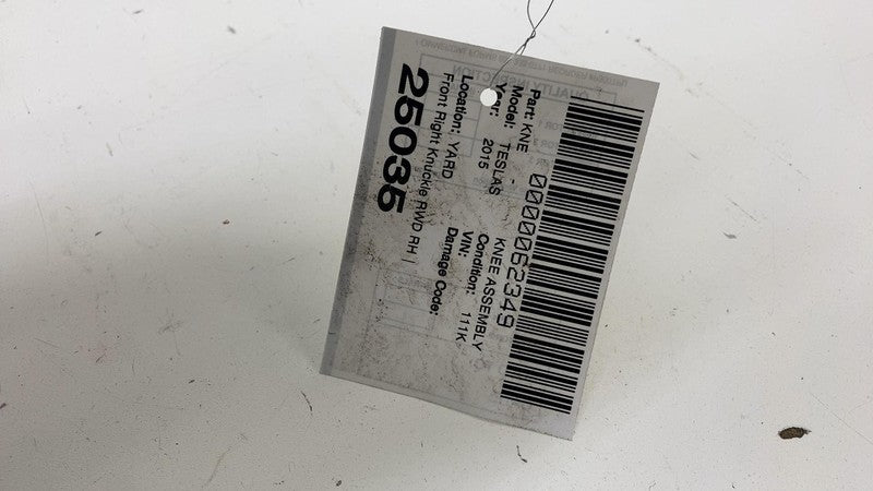 1030606 ⭕ 12-15 Model S Front Right Spindle Knuckle Wheel Hub + ABS Sensor RWD 1030606