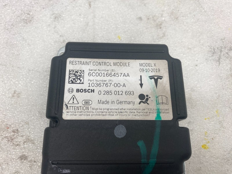 103676700A ⭕ 16-20 Tesla Model X Safety Restraint Module Computer (Crash Data) 1036767-00-A
