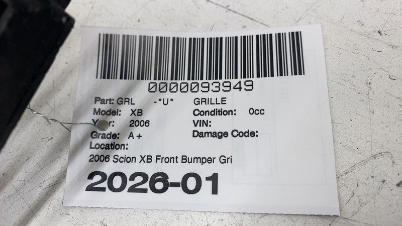 ⭕ 2004-2006 Scion XB Front Bumper Center Upper Grille Insert OEM GG210