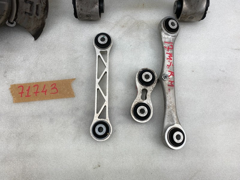 102141600A ⭕ 16-20 Tesla Model S X SET Rear Right Spindle Knuckle & Control Arm Link OEM