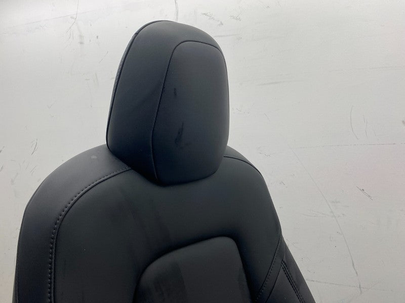 ⭕ 2017-2022 Tesla Model 3 Front Passenger Side 1st Row Seat Leather Black Right