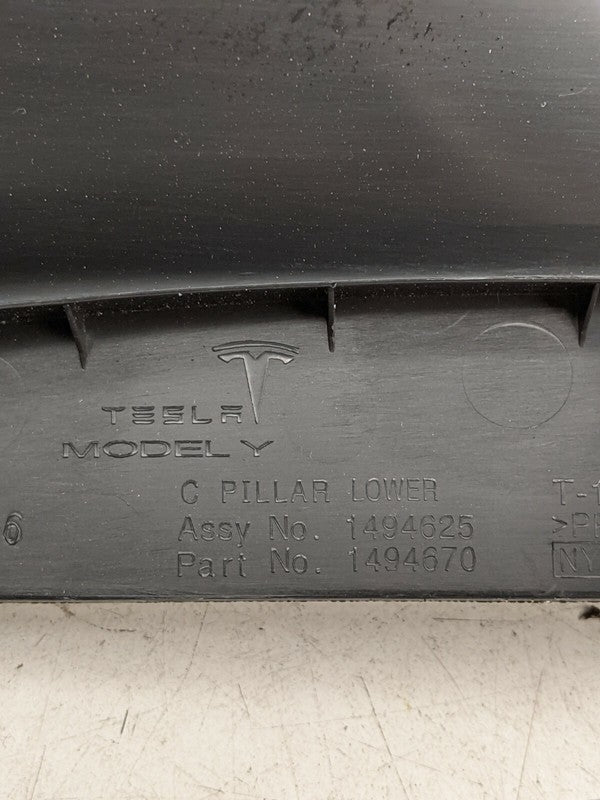 ⭕ 2020-2024 Tesla Model Y Rear Left C-Pillar Lower Trim Cover Panel 14