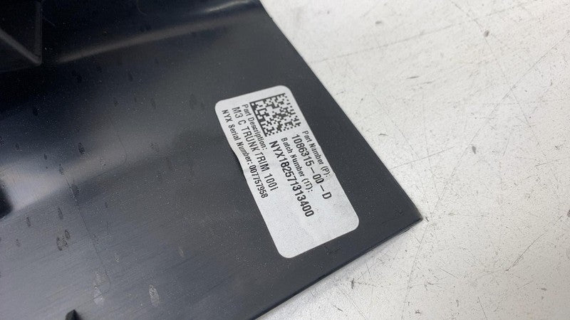 ⭕17-23 Tesla Model 3 Rear Trunk Garnish Sill Trim Cover Scuff Panel 10