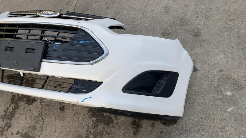 2017 Ford C-Max Front Bumper Cover Shell Panel w/ Grille & Emblem Whit