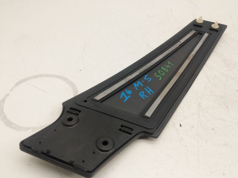 ⭕ 2012-2015 Tesla Model S Passenger Side Exterior B-Pillar Applique Glass Right