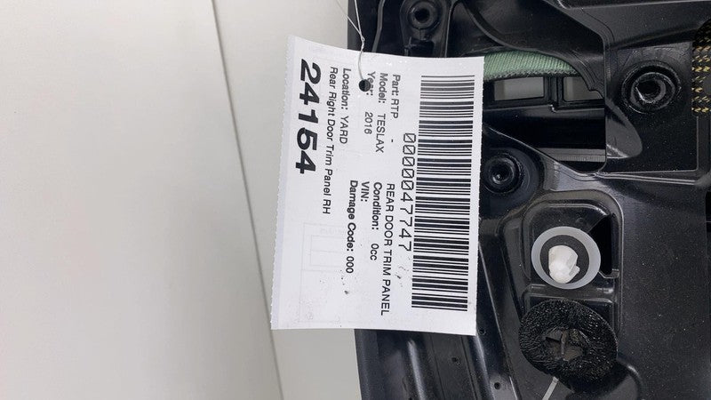 2016-2020 Tesla Model X Rear Passenger Side Door Panel Trim Card Cover