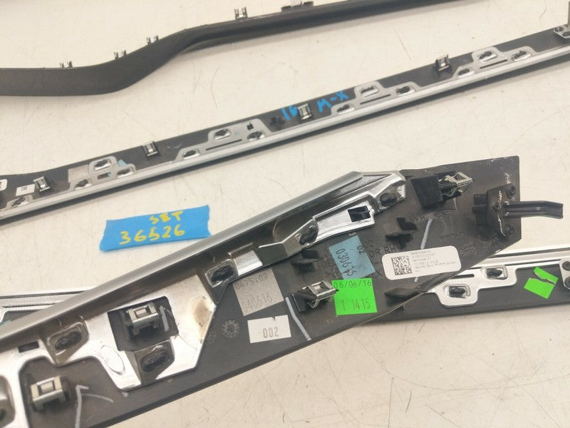 1035826-10-A 16-20 Model X SET of Front & Rear Door Mold with Right Dash AC Vent 1042774-10-C