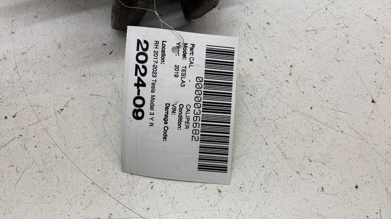 104462400H ⭕ 2017-2025 Tesla Model 3 Rear Right Caliper + Brake Hose Line BASE 1044624-00-H
